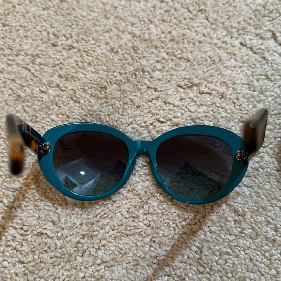 NWT Lindsay Coach Sunglasses in Turquoise and Turtle Shell - Picture 8 of 8